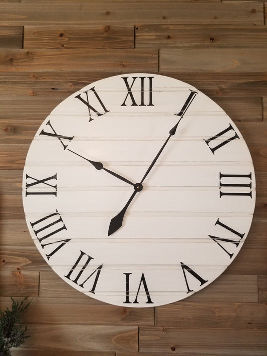 Farmhouse White Clock