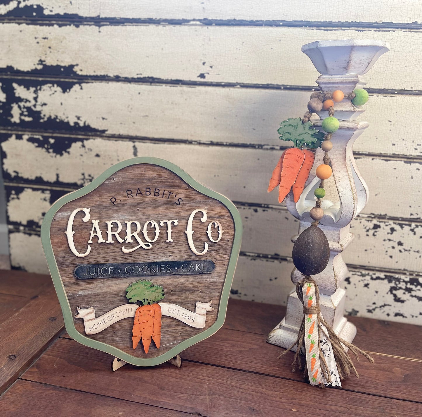 Carrot Co sign, Easter sign, spring decor