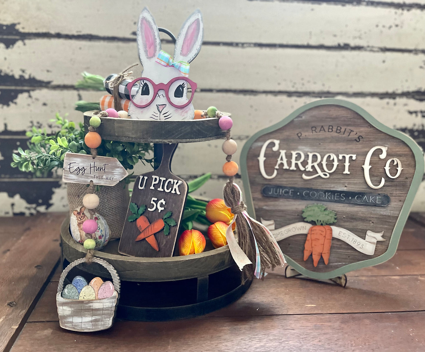 Carrot Co sign, Easter sign, spring decor