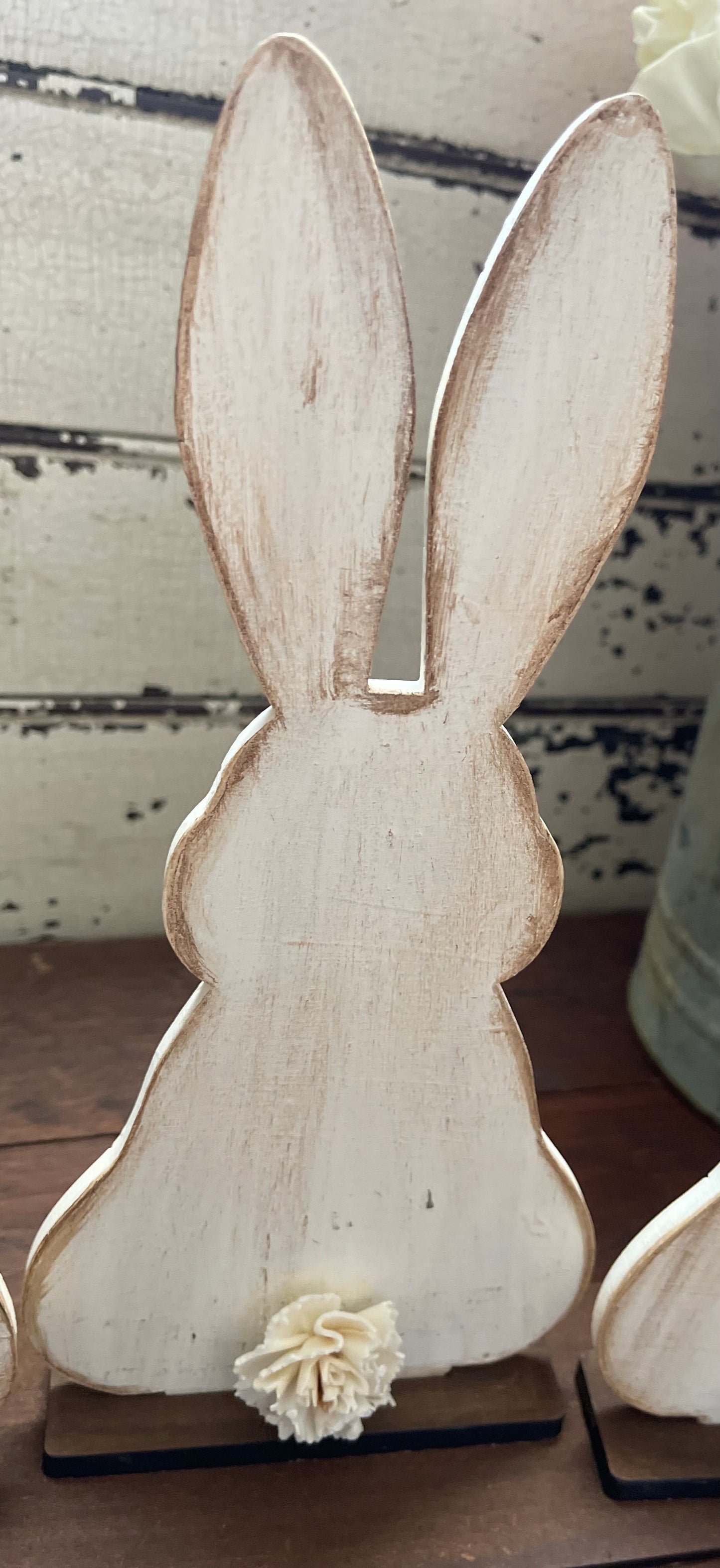 Bunny trio, farmhouse bunny decor